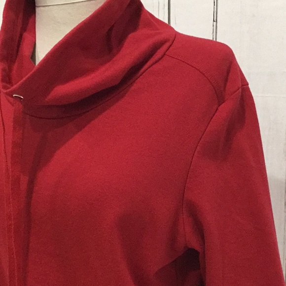 Karen Scott Cherry Red Sport Sweatshirt, Size Small - Picture 4 of 8